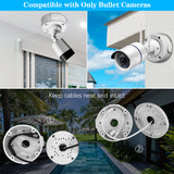 Load image into Gallery viewer, Junction Box Mount Bracket, Universal for Bullet Security Camera, Aluminum Waterproof Hide Cable Compatible with Solar Panel, Fits Wall Ceiling