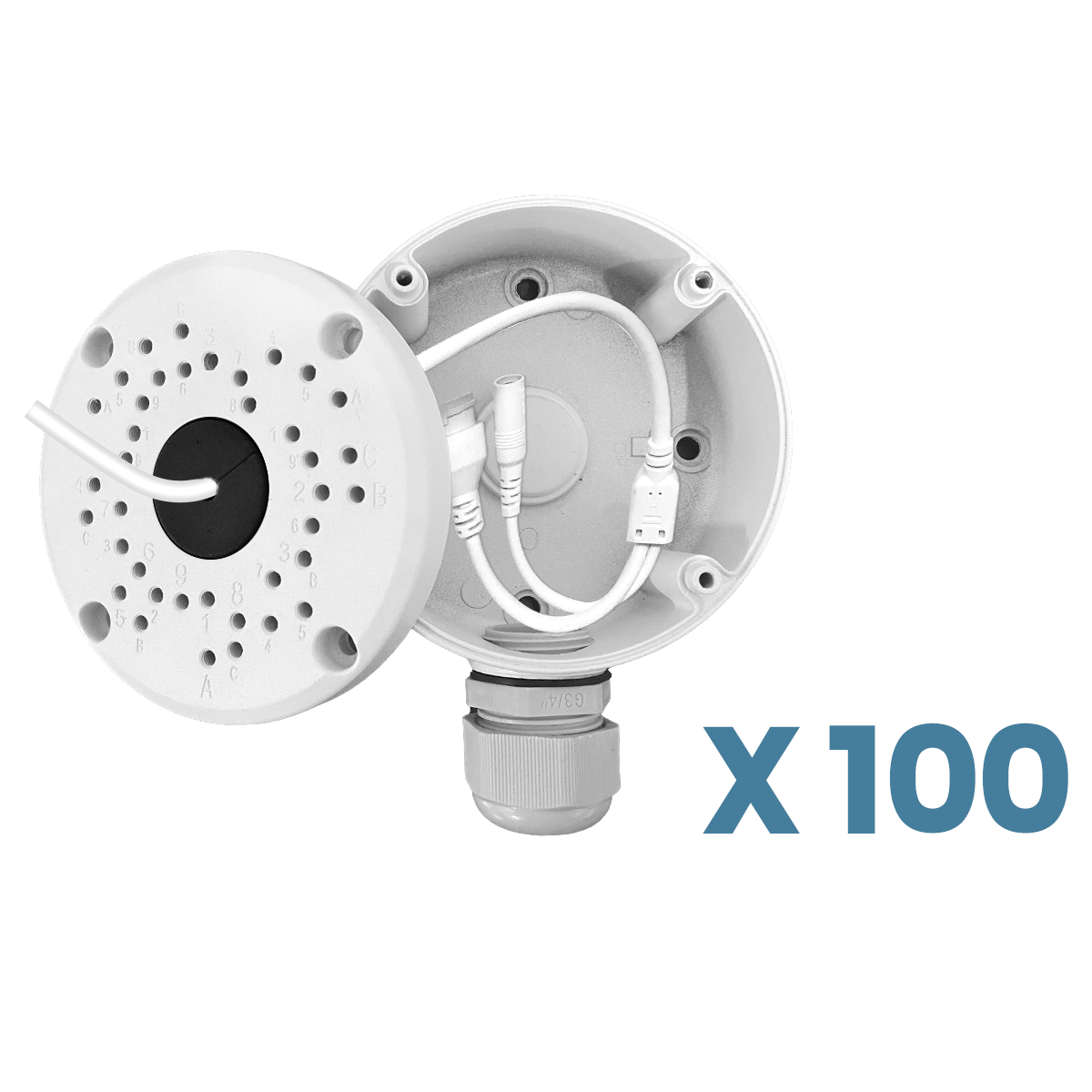 (New Upgrade) Security Camera Junction Box,Universal IP Camera Mount,Security Camera Bracket Outdoor,Metal Aluminum Waterproof