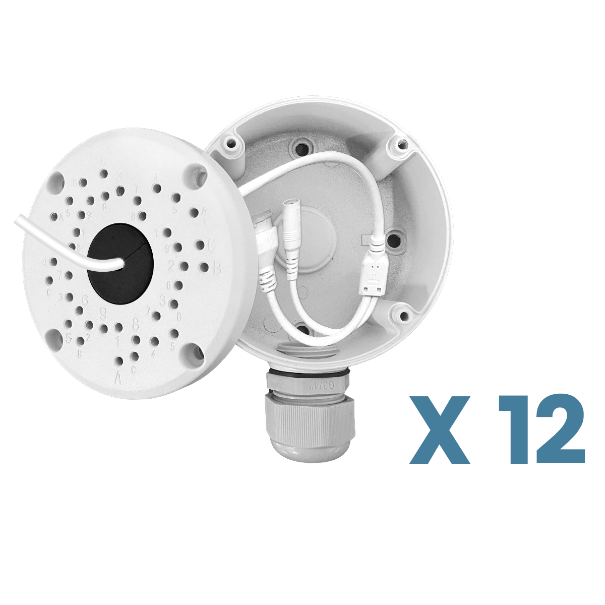 (New Upgrade) Security Camera Junction Box,Universal IP Camera Mount,Security Camera Bracket Outdoor,Metal Aluminum Waterproof