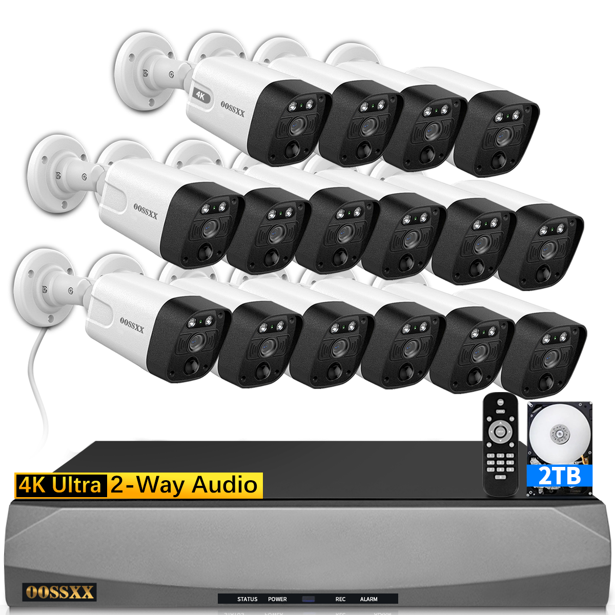 (4K/8,0 Megapixel und 130° Ultra-Weitwinkel) 2-Wege-Audio-PoE-Sicherheitskamerasystem für den Außenbereich Kabelgebundenes IP-Videoüberwachungssystem für den Außenbereich