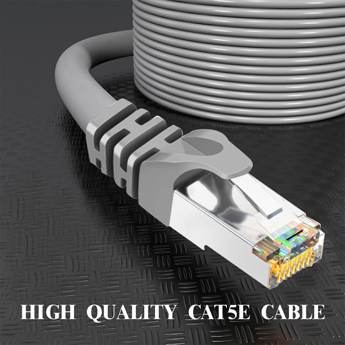 OOSSXX 100 Feet Ethernet Cable POE Cameras Systems Video Security Network Cable Security Surveillance POE Camera System