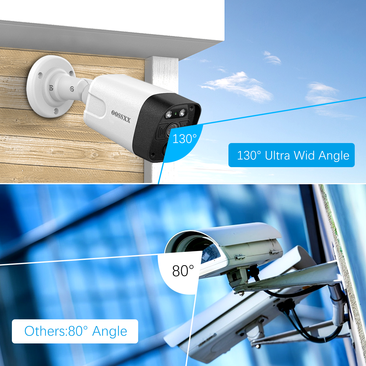 (4K/8.0 Megapixel & 130° Ultra Wide-Angle) 2-Way Audio PoE Outdoor Home Security Camera System, 8 Wired Outdoor Video Surveillance IP Cameras System (Enjoy $20 Off Instantly)