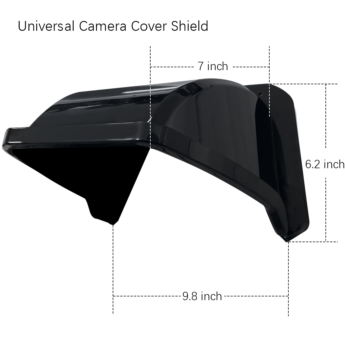 Universal Security Camera Sun Rain Cover Shield Cover Shield for Surveillance Cameras Protective Roof for Dome/Bullet Outdoor Camera (Black)