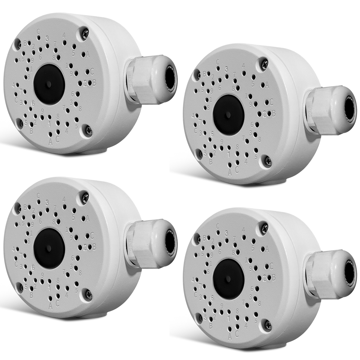 (New Upgrade) Security Camera Junction Box,Universal IP Camera Mount,Security Camera Bracket Outdoor,Metal Aluminum Waterproof