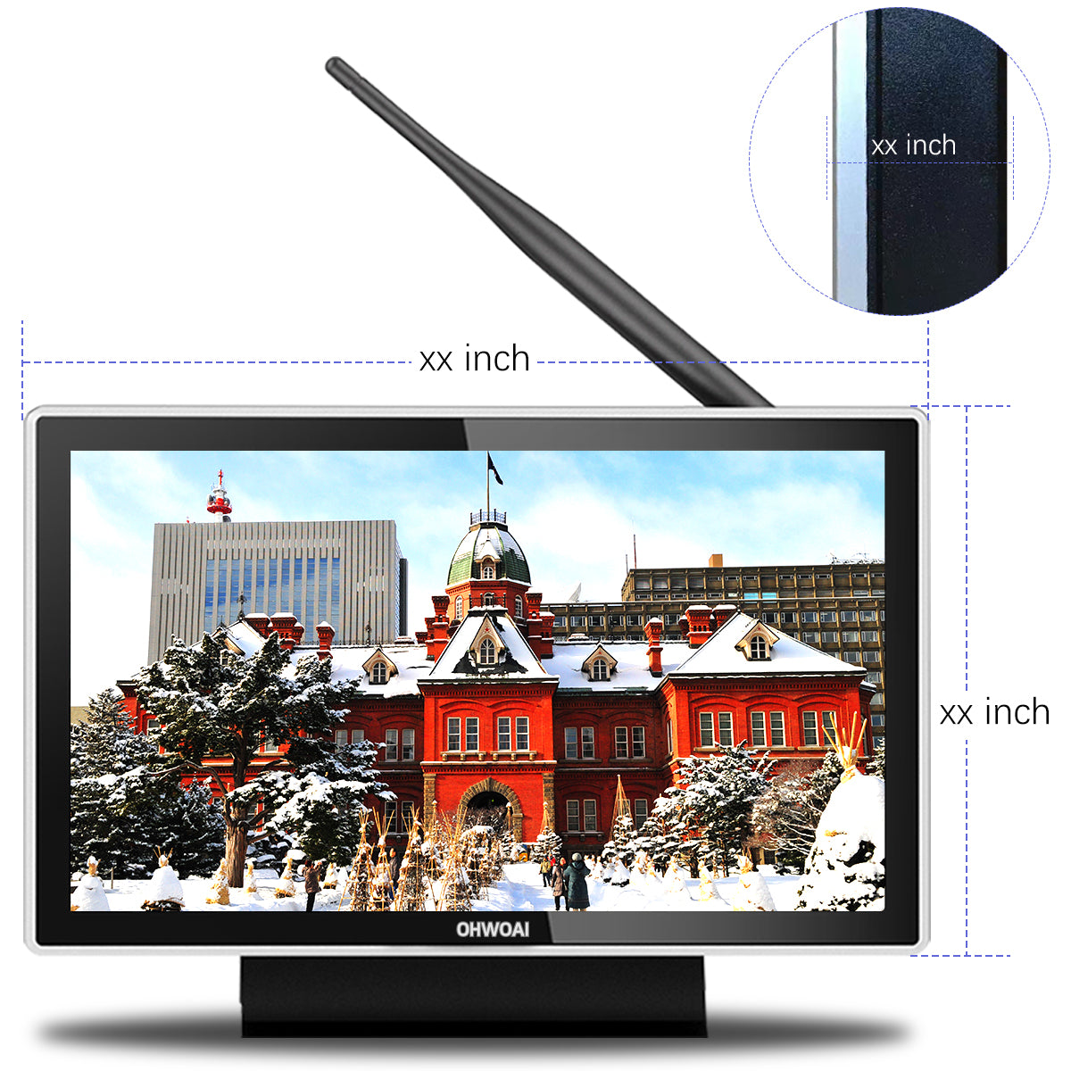 10-Zoll-Monitor, kabellos, OOSSXX 10-Kanal, 5,0 MP NVR-Netzwerk-Videorecorder ohne Festplatte