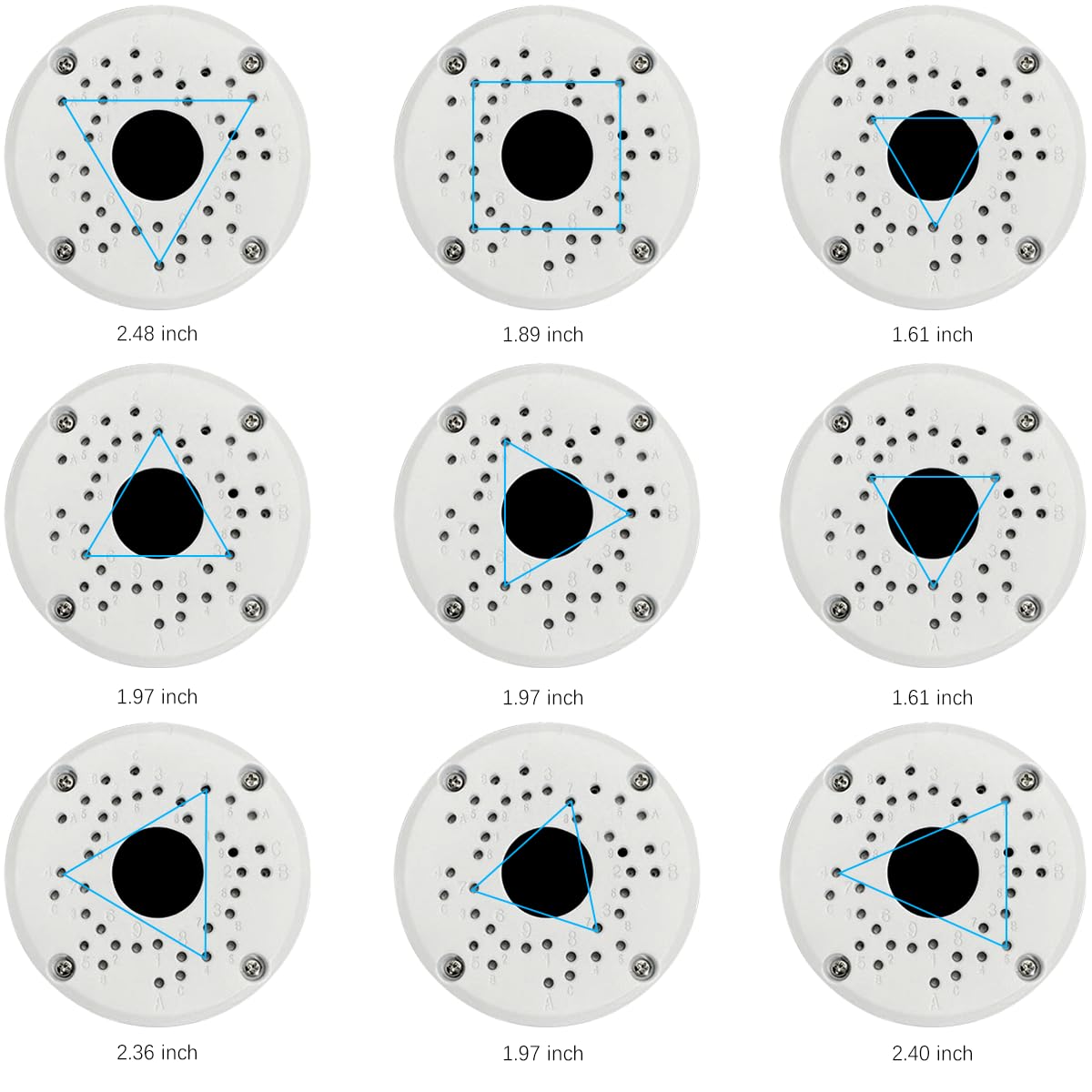 (New Upgrade) Security Camera Junction Box,Universal IP Camera Mount,Security Camera Bracket Outdoor,Metal Aluminum Waterproof
