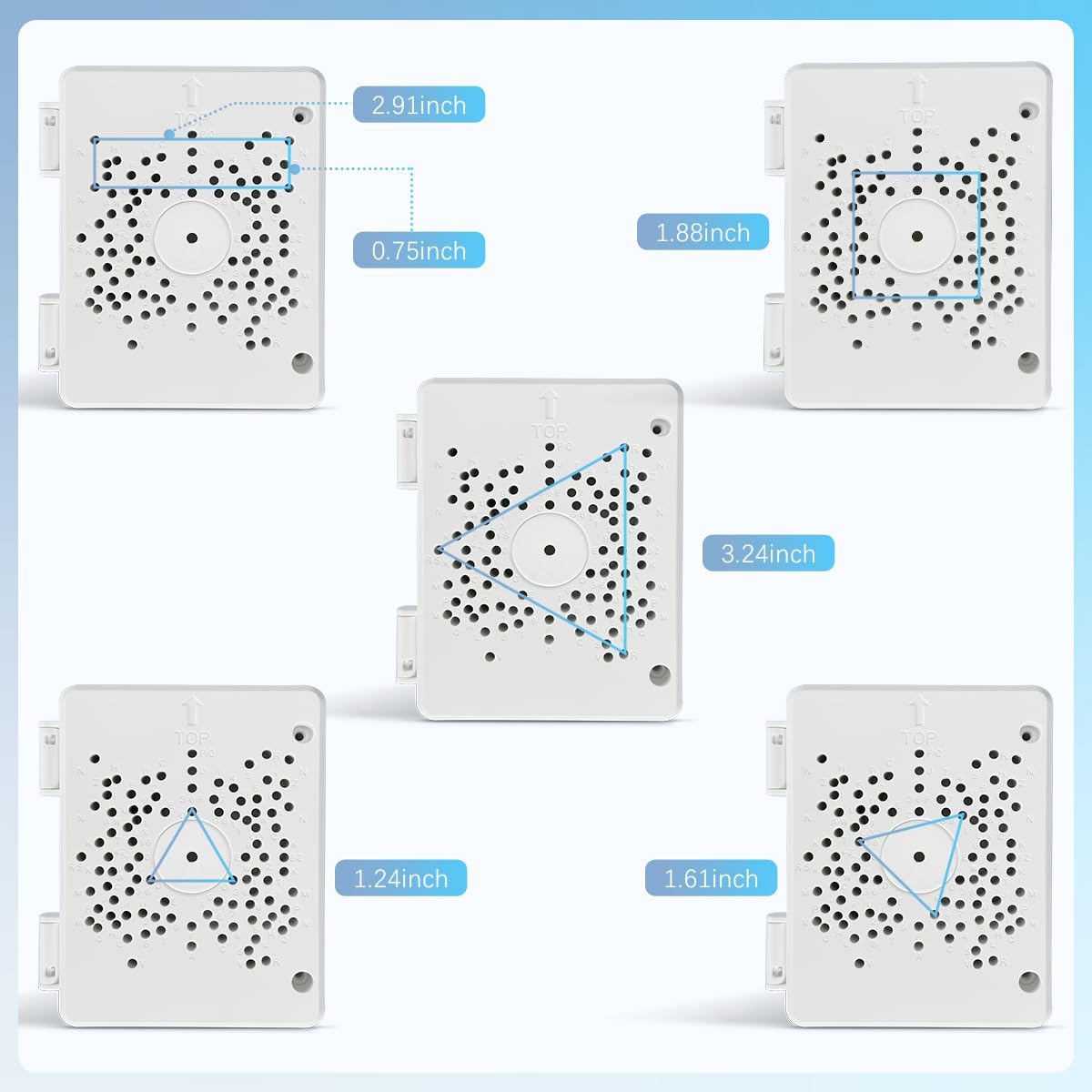 (Universal PTZ Camera Junction Box) Security Camera Bracket Outdoor, Plastic Waterproof Mount Bracket Hide Cable Junction Box, Only Compatible with PTZ Cameras