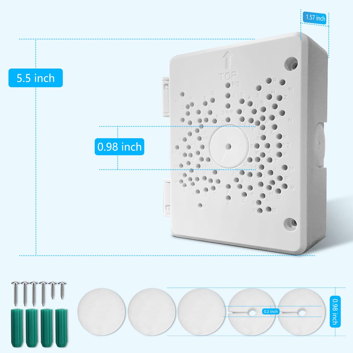 (Universal PTZ Camera Junction Box) Security Camera Bracket Outdoor, Plastic Waterproof Mount Bracket Hide Cable Junction Box, Only Compatible with PTZ Cameras