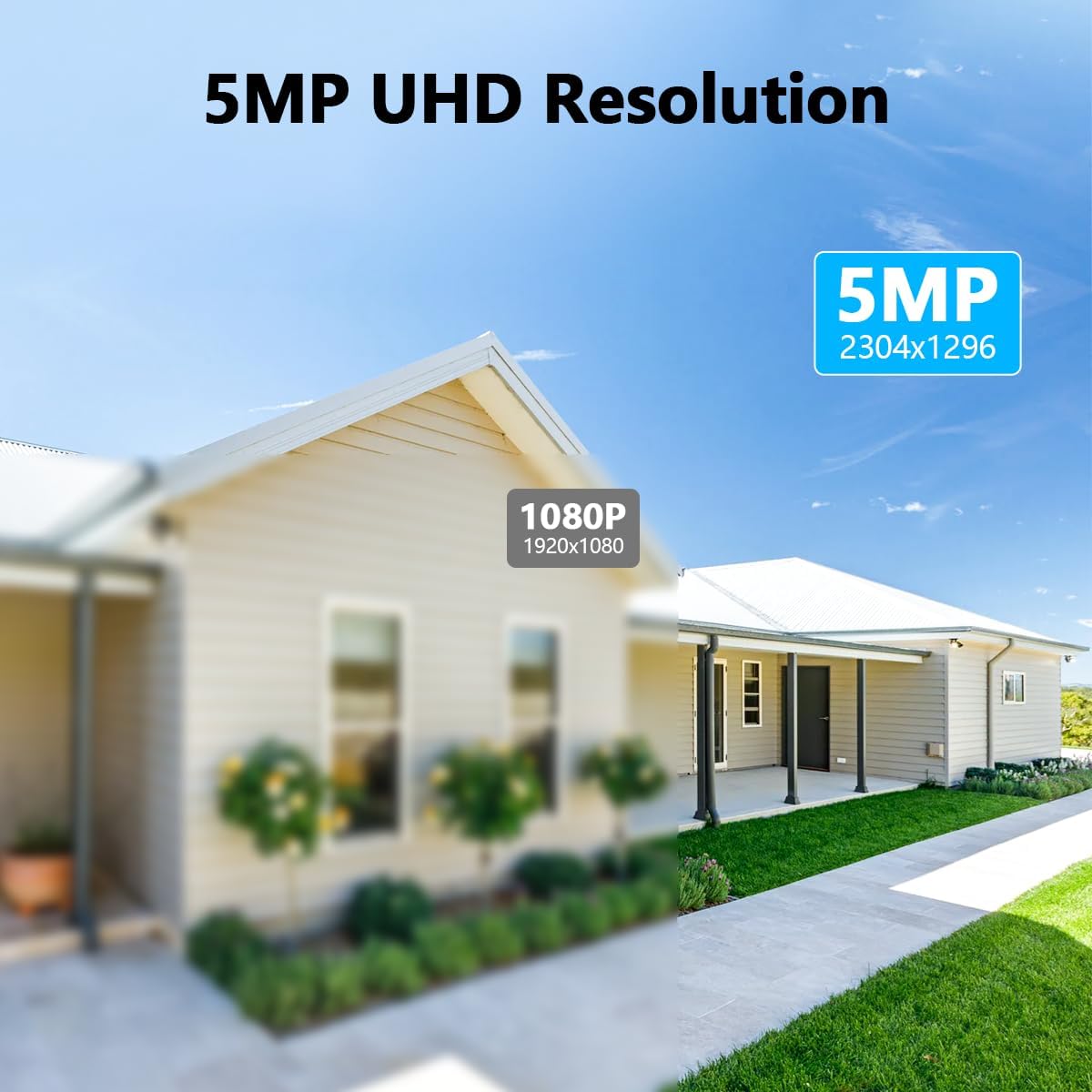 OOSSXX (5MP 10CH All in One NVR) 10.1'' LCD Monitor for Home Security Cameras Wireless Outdoor Security Camera System,WiFi NVR Network Surveillance Video Recorder Indoor House Alarm