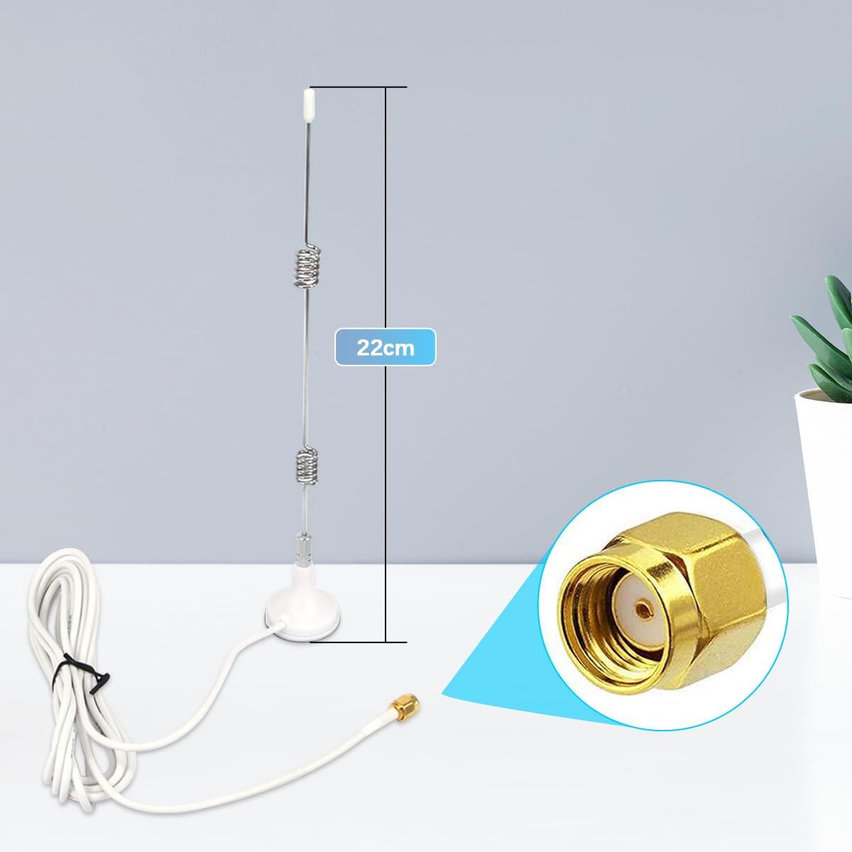 OOSSXX WiFi-Antennenverlängerungsstecker für weiße Kamera (nur für weiße Kamera), schwarze Kamera kann nicht angeschlossen werden