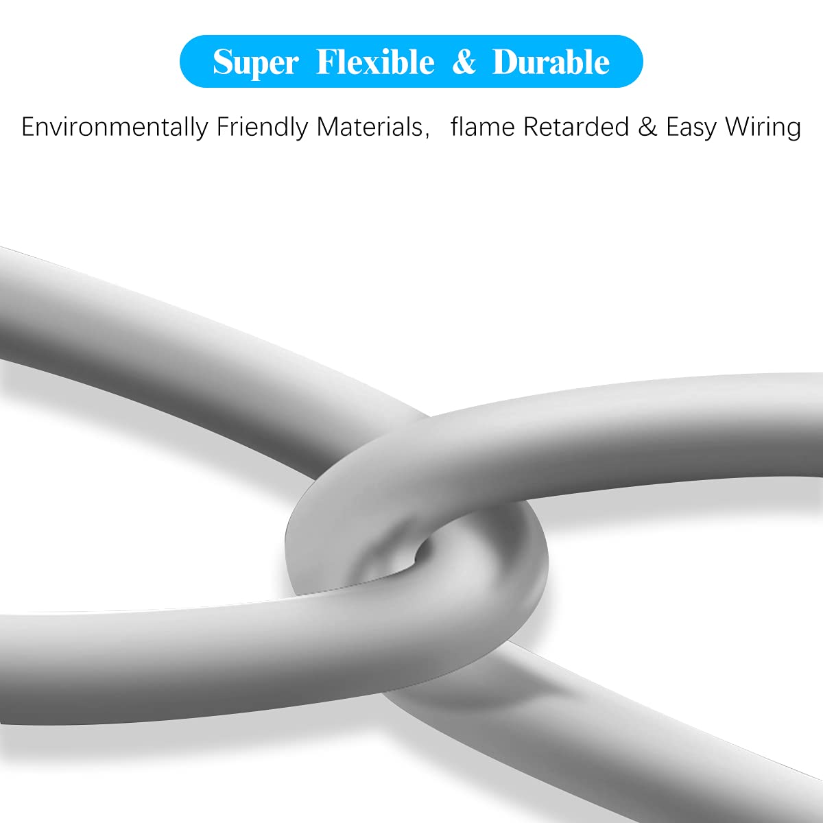 OOSSXX 4X 60 Feet Ethernet Cable POE Cameras Systems Video Security Network Cable Security Surveillance POE Camera System