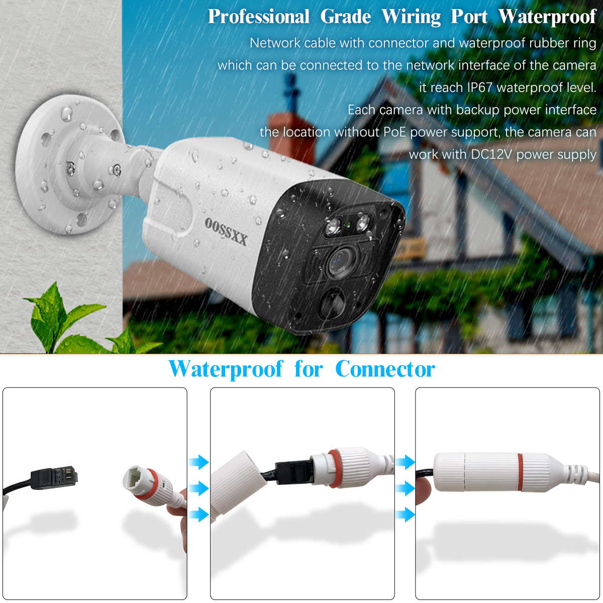 (4K/8.0 Megapixel & 130° Ultra Wide-Angle) 2-Way Audio PoE Outdoor Home Security Camera System, 8 Wired Outdoor Video Surveillance IP Cameras System (Enjoy $20 Off Instantly)