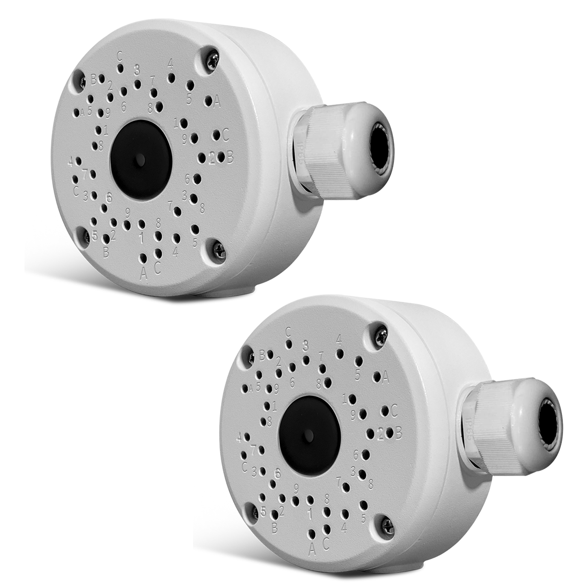 (New Upgrade) Security Camera Junction Box,Universal IP Camera Mount,Security Camera Bracket Outdoor,Metal Aluminum Waterproof