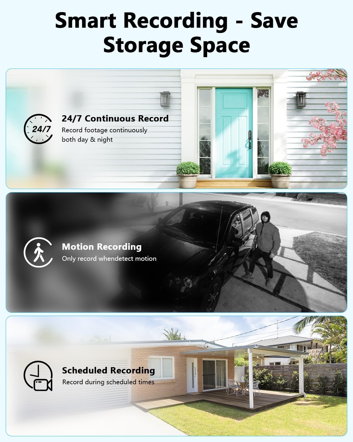 10.1'' All-in-One DVR Monitor 8-Channel Hybrid Capability 5-in-1 Digital Video Recorder 5.0MP HD Security DVR Recorder AHD/Analog/TVI/CVBS/IP Security Camera