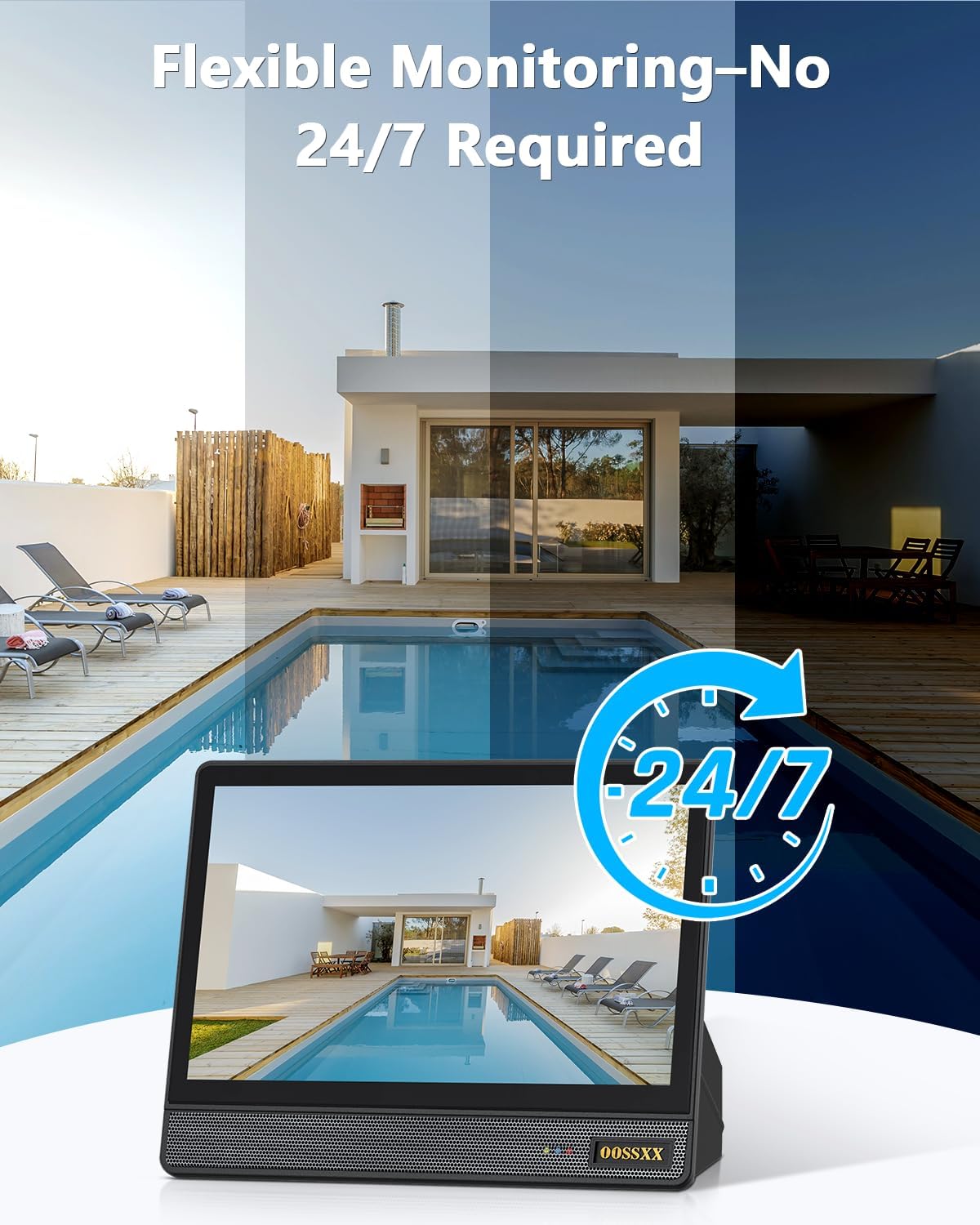 10.1'' All-in-One DVR Monitor 8-Channel Hybrid Capability 5-in-1 Digital Video Recorder 5.0MP HD Security DVR Recorder AHD/Analog/TVI/CVBS/IP Security Camera