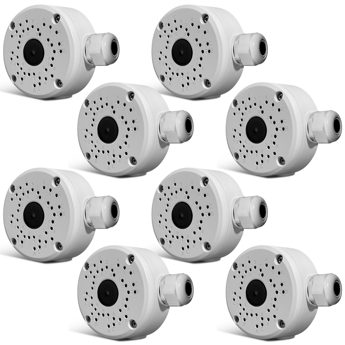 (New Upgrade) Security Camera Junction Box,Universal IP Camera Mount,Security Camera Bracket Outdoor,Metal Aluminum Waterproof