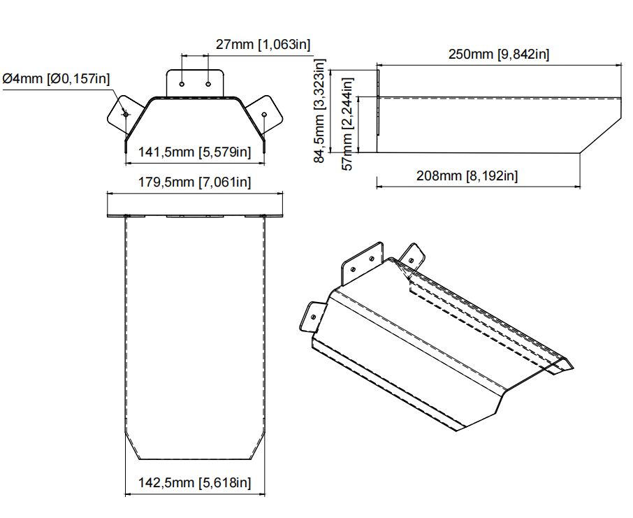 Universal Security Camera Sun Rain Cover Shield, Protective Roof for Dome/Bullet Outdoor Camera