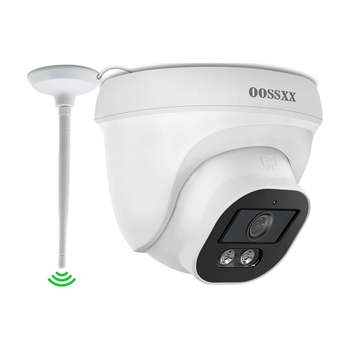 OOSSXX HD Security Camera WiFi Dome IP Camera Wireless Home Surveuillance System, Indoor/Outdoor WiFi Surveillance Camera, 130° Ultra Wide-Angle with Audio Dome
