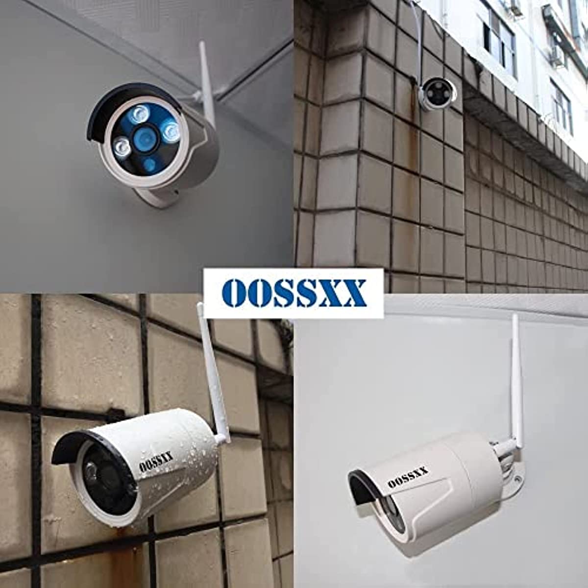 OOSSXX Just for Old Wireless System Extend Camera Outdoor Security 1080P IP67 Waterproof WiFi Camera, Wireless Surveillance