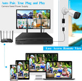 Load image into Gallery viewer, {5.0MP &amp; PIR Detection} 2-Way Audio, Dual Antennas Security Wireless Camera System 3K 8Pcs 5.0MP 1944P Wireless Surveillance Monitor NVR Kits