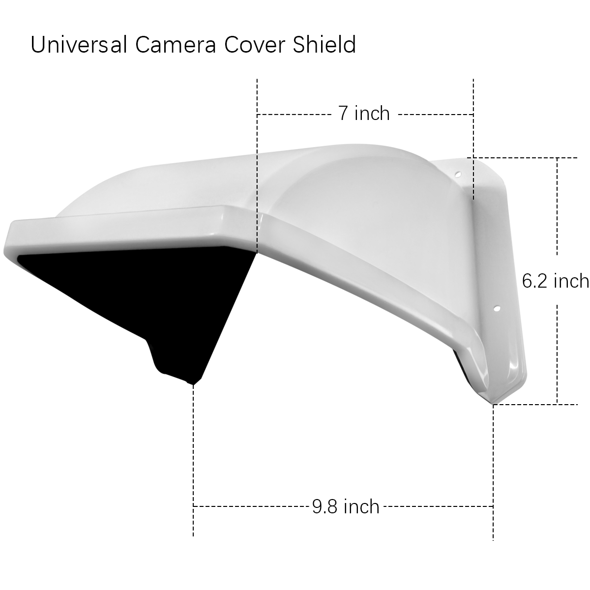 Universal-Sonnenschutz für Überwachungskameras, Regenschutz für Überwachungskameras, Schutzdach für Dome-/Bullet-Außenkameras