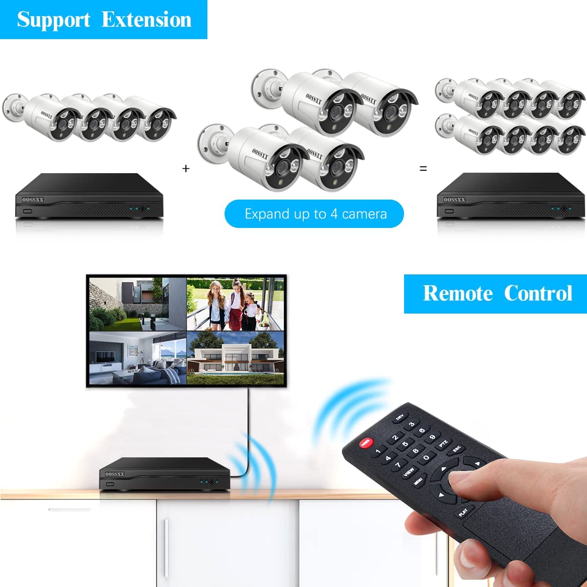 (HD 2.7K 5.0MP with Audio) Outdoor Wired Security Camera Systems PoE Outdoor Surveillance Video System (Enjoy $10 Off Instantly)