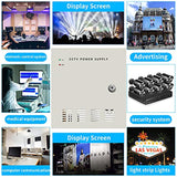 Load image into Gallery viewer, DC 12V 5A 9CH CCTV Power Supply 9 Channel Port Box,CCTV DC Distributed Power Box Supply Output AC to DC 12V 5A,AC Plug and Lock for Security Cameras