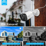 Load image into Gallery viewer, Dual Antennas Security Wireless Camera System 4Pcs 5.0MP 3K Wireless Surveillance Monitor NVR Kits, 2-Way Audio