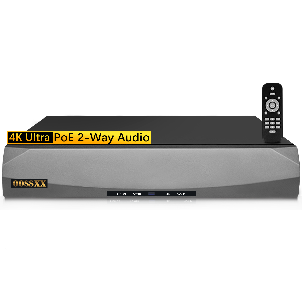8,0/4K Megapixel 8-Kanal POE NVR Netzwerk-Videorecorder, unterstützt bis zu 8 x 8MP/4K IP-Kameras, max. 8 TB Festplatte (HDD nicht im Lieferumfang enthalten)