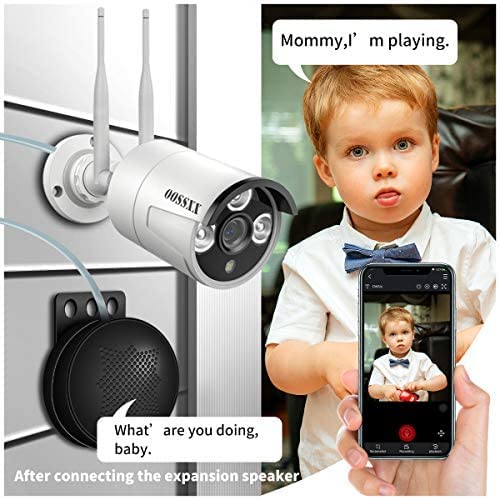 4-teiliger erweiterter Lautsprecher, passend für die kabellose 3MP-Kamera und POE-Kamera von OOSSXX