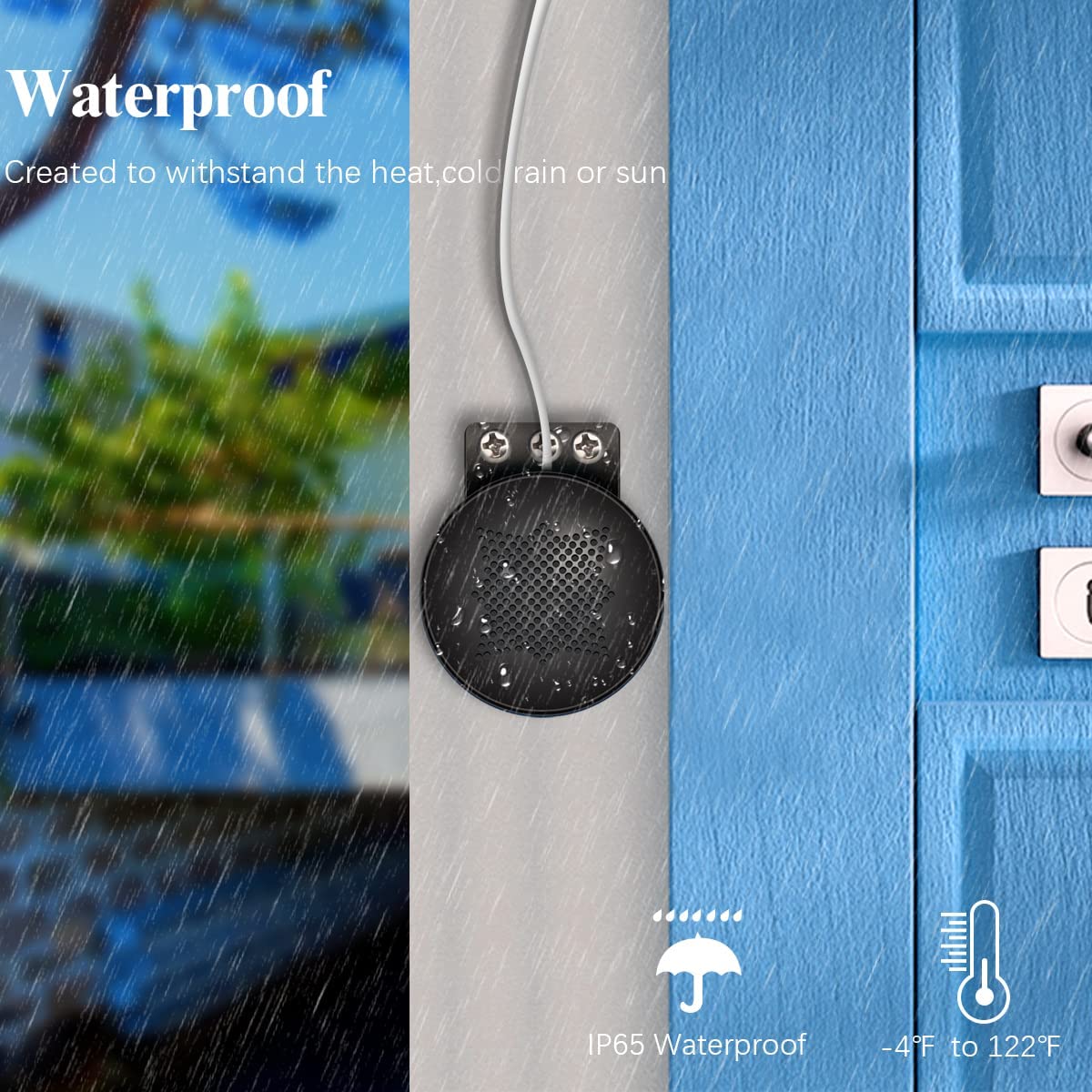 4-teiliger erweiterter Lautsprecher, passend für die kabellose 3MP-Kamera und POE-Kamera von OOSSXX