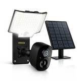 Load image into Gallery viewer, OOSSXX Solar Floodlight Security Camera Outdoor Wireless, 4MP HD 3-in-1 Solar Powered, Wire-Free, 5GHz/2.4GHz WiFi, AI Human Detection, Smart 3-Mode Lighting, Siren Alarm, 2-Way Audio