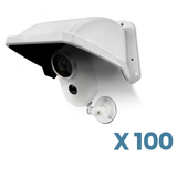 Load image into Gallery viewer, Universal Security Camera Sun Rain Cover Shield Cover Shield for Surveillance Camara Protective Roof for Dome/Bullet Outdoor Camera (White)