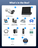 Load image into Gallery viewer, OOSSXX Outdoor Wired Security Camera System PoE Outdoor Surveillance Video Cameras Systems with Monitor
