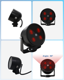 Load image into Gallery viewer, 【4 LED Waterproof 】 IR Illuminator 90 Degree Wide Angle Long Range Infrared Light, 80ft 850nm IR Flood Lights with Power Adapter for Night Vision CCTV &amp; IP Security Camera
