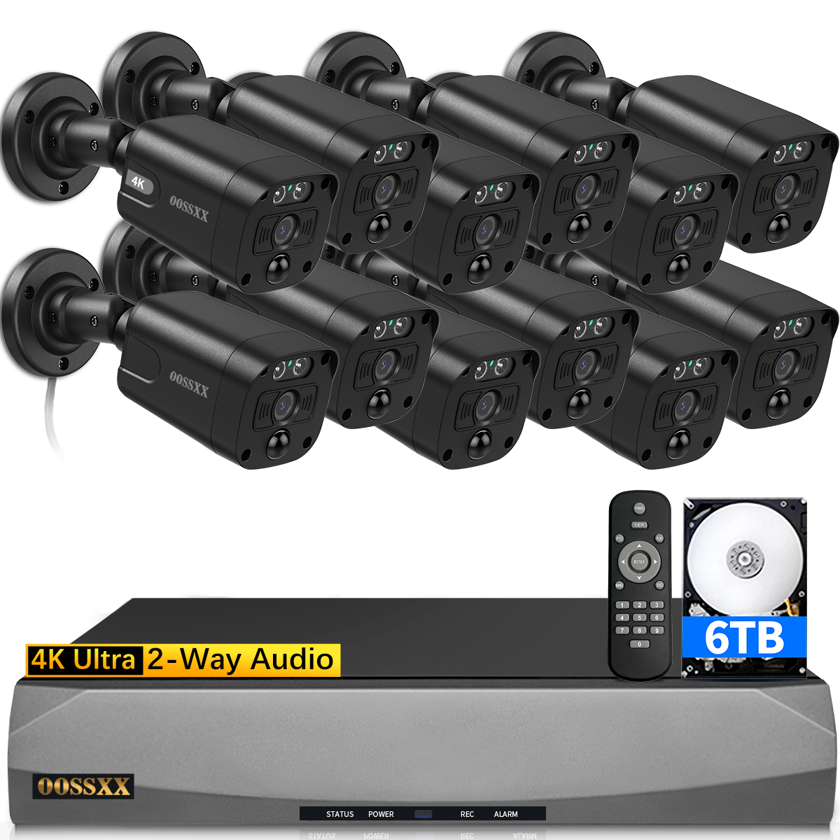 2-Way Audio PoE Outdoor Home Security Camera System – OOSSXX