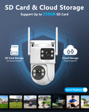 Cargar imagen en el visor de la galería, Cámara de seguridad para interiores OOSSXX 1080P con audio bidireccional y video, aplicación gratuita, cámara PTZ para niñera, cámaras inalámbricas inteligentes con comunicación bidireccional para videovigilancia doméstica.