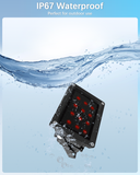 Load image into Gallery viewer, 【12 LED Waterproof 】 IR Illuminator 90 Degree Wide Angle Long Range Infrared Light, 120ft 850nm IR Flood Lights with Power Adapter for Night Vision CCTV &amp; IP Security Camera