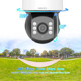 Laden Sie das Bild in den Galerie-Viewer, (360° PTZ Digital Zoom) Wired Security Camera System Outdoor Home Video Surveillance Cameras CCTV Outside Surveillance Video Equipment Indoor