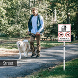 Load image into Gallery viewer, NO POOP AND PEE PLEASE Sign, Pick Up After Your Dog Sign, Yard Sign With Stakes, Warning Signs With Aluminum Stake, No Dog Poop Sign For Yard, Keep Off Grass Signs, Outdoor Garden Clean Up After Your Dog Sign, 10 * 7inch.