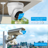 Load image into Gallery viewer, (130° Ultra Wide Angle &amp; 5.0MP PIR Detection ) Dome Audio Wireless Outdoor Security Camera System Wi-Fi Home Security System Video Surveillance
