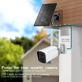 Cargar imagen en el visor de la galería, Solar Panel for Wireless Camera Go/Argus Eco/Argus 2/Argus Pro, 3.6W Solar Panel Micro USB Port Cable (1 Waterproof Connector Included)