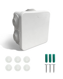 Cargar imagen en el visor de la galería, Universal Electrical Junction Box, IP65 Waterproof Dust Proof Project Boxes, ABS Plastic Electric Enclosure, Hide Cable for Outdoor Wall Mount