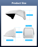 Load image into Gallery viewer, Universal Security Camera Sun Rain Cover Shield Cover Shield for Surveillance Camara Protective Roof for Dome/Bullet Outdoor Camera (White)
