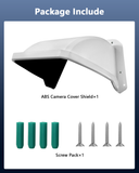 Load image into Gallery viewer, Universal Security Camera Sun Rain Cover Shield Cover Shield for Surveillance Camara Protective Roof for Dome/Bullet Outdoor Camera (White)