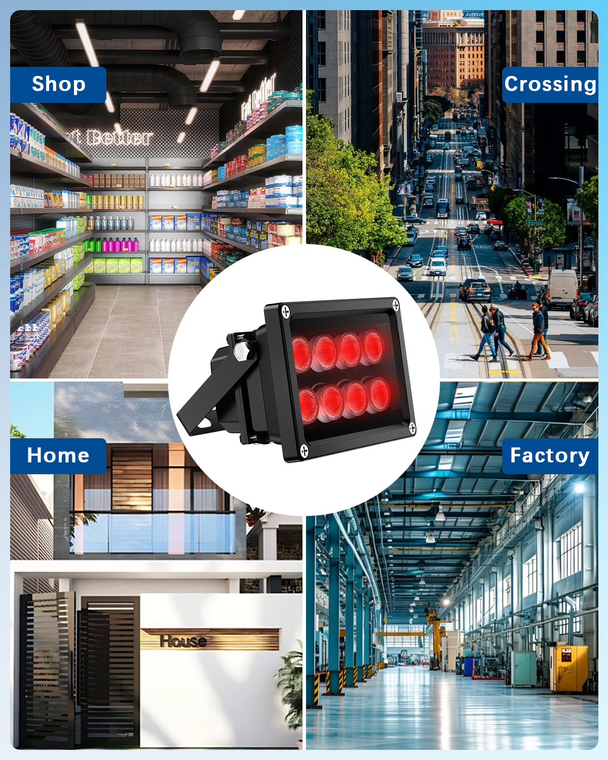 10ft 12V 2A Power Supply IR Illuminator – OOSSXX