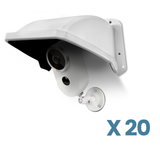Load image into Gallery viewer, Universal Security Camera Sun Rain Cover Shield Cover Shield for Surveillance Camara Protective Roof for Dome/Bullet Outdoor Camera (White)