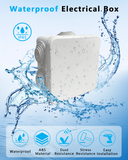 Cargar imagen en el visor de la galería, Universal Electrical Junction Box, IP65 Waterproof Dust Proof Project Boxes, ABS Plastic Electric Enclosure, Hide Cable for Outdoor Wall Mount