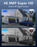 Load image into Gallery viewer, (4K PT Wide-Angle) Outdoor Wired Security Camera System Video Surveillance Cameras for Home Security Systems Camera DVR