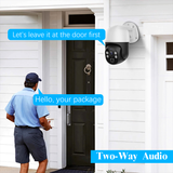 Laden Sie das Bild in den Galerie-Viewer, (4K/8.0 Megapixel &amp; PTZ Digital Zoom) 2-Way Audio PoE Outdoor Home Security Camera System Wired Outdoor Video Surveillance IP Cameras System